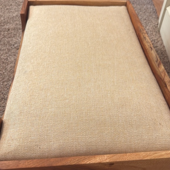 Wooden Pet Bed with Cream Cushion - Picture 8 of 13